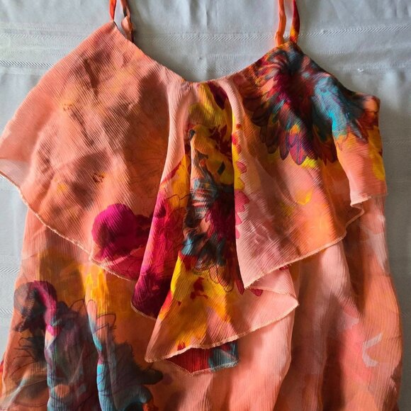 Women's Size Small Wet Seal Sleeveless Colorful Layered Tank - Picture 3 of 6